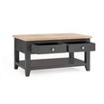Bordeaux Coffee Table - 2 Drawer - Grey