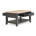 Bordeaux Coffee Table - 2 Drawer - Grey