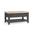 Bordeaux Coffee Table - 2 Drawer - Grey