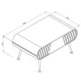 Astana Coffee Table - Grey Mist - JF911