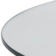 Heaven Round Dining Table - 4 Seater - Round - Glass and Chrome - with Star Legs