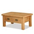 Salisbury Premium Coffee Table - 2 Drawer - Oak