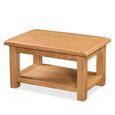 Salisbury Premium Small Coffee Table - with Shelf - Oak