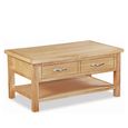 New Trinity Coffee Table - 2 Drawer - Natural Oak