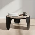 Altea Coffee Table - Round - Beige Travertine