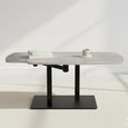 Carballo Coffee Table - Grey Ceramic Swivel