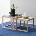 Cornus Coffee Table - Set of 2 - Oak