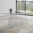 Samos Coffee Table - Round - Clear Glass