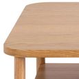 Banbury Coffee Table - Square - Oak with Shelf