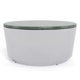 Cangas Coffee Table - Round - Green Marble Top - Large