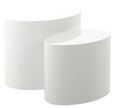 Mice Coffee Table - Set of 2 - White Gloss Oval