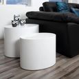Mice Coffee Table - Set of 2 - White Gloss Oval
