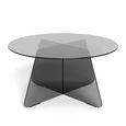 Samos Coffee Table - Round - Smoked Glass