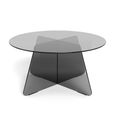 Samos Coffee Table - Round - Smoked Glass