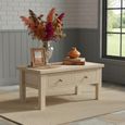 Modern Country Oak - Coffee Table - 2 Drawer