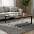 Brooklyn Coffee Table - 90cm - Square - Dark Oak