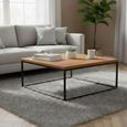 Brooklyn Coffee Table - 90cm - Square - Oak