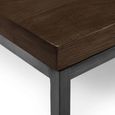 Brooklyn Coffee Table - 90cm - Square - Dark Oak