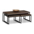 Brooklyn Nest of Coffee Tables - Dark Oak