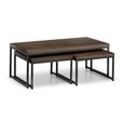 Brooklyn Nest of Coffee Tables - Dark Oak