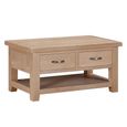 Wilmont Coffee Table - 2 Drawer - Oak