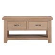 Wilmont Coffee Table - 2 Drawer - Oak