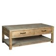 Langley Coffee Table - 2 Drawer - Reclaimed Pine