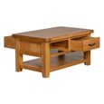 Somer Coffee Table - 2 Drawer - Oak