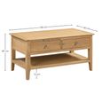 Cotswold Coffee Table - 2 Drawer - Oak