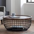 Smithson Coffee Table - 80cm - Round - Walnut