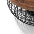 Smithson Coffee Table - 80cm - Round - Walnut