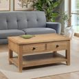Astoria Oak Coffee Table - 2 Drawer