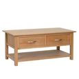 Nimbus Coffee Table - 2 Drawer - Oak