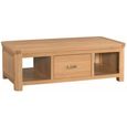 Treviso Coffee Table - 1 Drawer - Oak