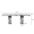 Viola White Marble Coffee Table