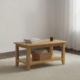 Kilkenny Coffee Table - with Shelf - Oak