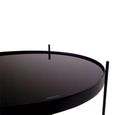 Venezia Coffee Table - Round - Black - Glass and Metal