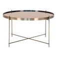 Venezia Coffee Table - Round - Large - Brass - Glass and Metal