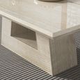 Milan Travertine Beige Engineered Marble Coffee Table