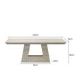 Milan Travertine Beige Engineered Marble Coffee Table