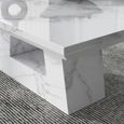 Milan White Marble Coffee Table