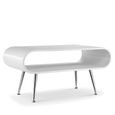 Auckland Coffee Table - White and Chrome - JF721