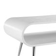 Auckland Coffee Table - White and Chrome - JF721
