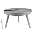 San Francisco Round Coffee Table - Ash - JF712