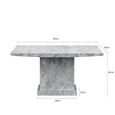 Turin Coffee Table - Square - Grey Marble