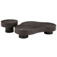 Clearance - Bogor Coffee Tables - Set of 2 - Dark Wood - A478