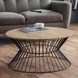 Clearance - Jersey Coffee Table - 79cm - Round - Oak - FSS16558