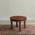 Indian Sheesham Small Round Coffee Table