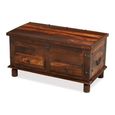 Indian Sheesham 2 Drawer Trunk Coffee Table
