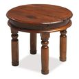 Indian Sheesham Small Round Coffee Table